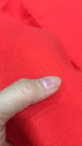 Vải Linen màu đỏ cam dày vừa form đứng chất hơi đơ(khổ 1m4)may đầm váyquần áo kiểu Set Comple thời trang