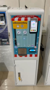 🇹🇭เครื่องแลกเหรียญแบบตั้งพื้น💥 รุ่นAI 2Hopper (มี 2 โฮปเปอร์ :จ่ายเหรียญ 10 และจ่ายเหรียญ token แบบผสม จุได้สูงสุดรวมกัน 4000 เหรียญ)