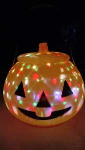 ฮาโลวีน ลูกฟักทองฝาปิดไฟเท็ค พร้อมเสียง บริษัท อูปกรณ์ตกแต่ง ถัง ฟักทอง