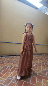 JASMINE SLEVELESS MAXI DRESS FITS TO 7 YRS OLD UP TO 10 YRS OLD