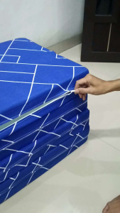 Sarung kasur lipat empat busa resleting tebal 5cm dan 10cm#sarungcovernusainoac#coverbusainoaclembut