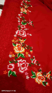 bakal kebaya motif Suji khas Bukittinggi kerancang