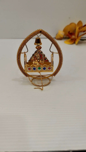 MMT TRADERS Metal Krishna And ganesha Swinging Jhula car dashboard and home decoration (8 cm x 3 cm x 9 cm)