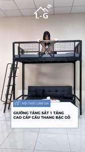 GIƯỜNG 1 TẦNG SẮT HỘP 4x4 – CHẮC CHẮN BỀN BỈ (LG)