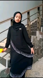 Gamis anak nela style 4 ukuran 7-16 tahun