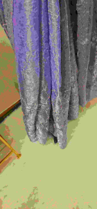 Lavender Saree with Golden Embroidery for Evening Outings