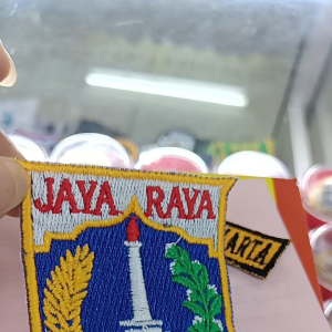 logo badge pemprov DKI jakarta/logo pemprov bordir komputer