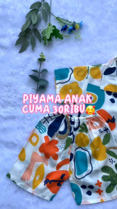 ONE SET PIYAMA ANAK RAYON UNTUK USIA 1-6 TAHUN