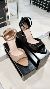 STEVE N CO ‼️sandal tali wanita heels 9cm glossy mewah