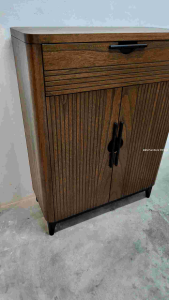 (FREE Installation+Shipping) KBS Fienley 3FT Shoe Cabinet / Solid Wood / 2 Doors 2 Drawers / Soft Close Doors / Classic / mid-century modern / Large Storage / 90L x 40D x 120H cm