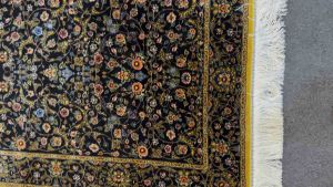 "Iranian Elegance: Persian Silk on Silk Hall Runner (Size: 75x300 cm) - Short High-Density Pile Fine Quality"