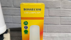 BOSSECOM BE-8876 LAMPU BOHLAM LED API FLAME 9W 9 Watt CAHAYA KUNING 3 mode 2700K FIRE BOLAM DECORASI