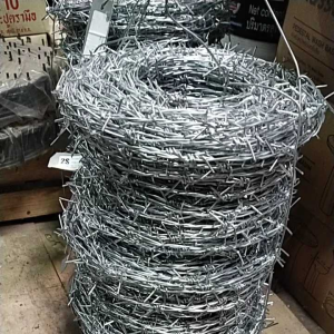 ลวดหนามยาว 100 ม. ม้วน 8 kg (ลวดเบอร์ 14)