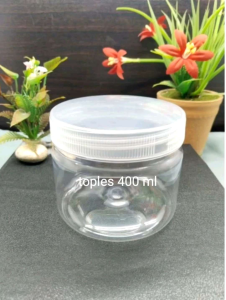 Toples Plastik Tahan Panas: Toples Nastar & Toples Tabung 400 ml