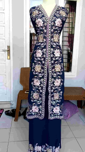 BAHAN SETELAN ATAS BAWAH KEBAYA BORDIR SUJI KHAS BUKITTINGGI