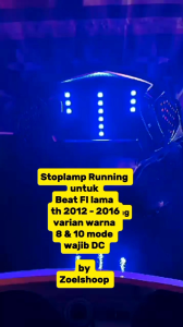 Stoplamp Running Beat FI 2012 - 2016 10 mode otomatis arus wajib DC