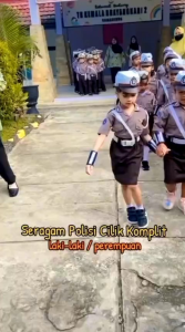 SERAGAM POLISI / POLWAN ANAK USIA 2-11 TAHUN / BISA COD