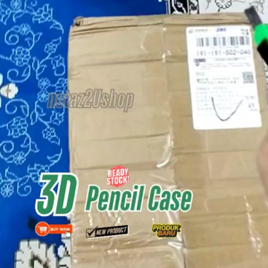 3D Kids Pencil Case with Large Capacity Double Zip and 2cm Depth Featuring Dinosaur Car Astronaut and Frozen Designs