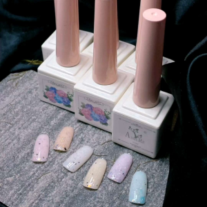 Set sơn gel nhũ cát mix 6 màu siêu đẹp
