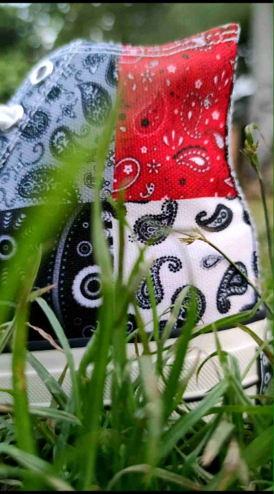 sepatu converse anime one piece 70s much love motif batik High dan low pria wanita