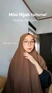 Pashmina Curve Crinkle Airflow / Pashmina Oval UK Standar & Jumbo