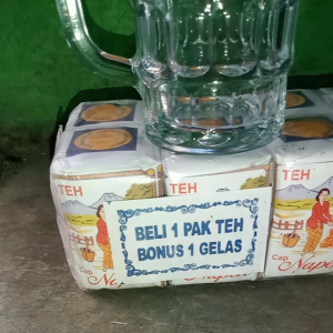 Teh Solo cap Napen Biru (premium) Harga 1 pack isi 10pcs Free 1Gelas Cangkir