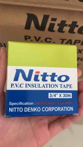 Isolasi Listrik NITTO Hitam / Solasi Selotip Tape Listrik Hitam Solasiban Ready Stock Banyak