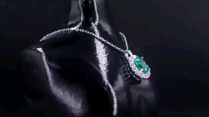 PD017249 จี้1ct Lab Grown Emerald