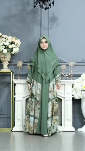 GAMIS SYARI SHABILLA TERBARU SUDAH PLUS KERUDUNG MODEL SUPER MAYUNG