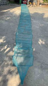 Lú bát quái đại lớn khung 35 x 55cm tổng chiều dài 8m và khung 30x50cm dài 5m mắt lưới 15p bắt tôm cá Fishing