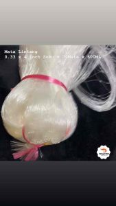 0.33 x 4 inch Suku(108mm) x 70Mata x 600ML(Mata Lintang)Isi Jaring Kosong/Pukat Ikan/Dolphin Brand/Fishing net
