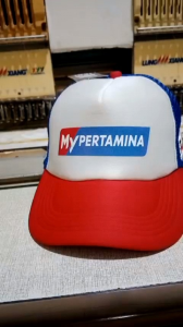 TOPI TRUCKER MY PERTAMINA DEPAN SABLON SAMPING BIRDIR