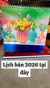 Lịch Để Bàn Chữ A và M 2026 Có Lịch Âm Và Phần Ghi Chú