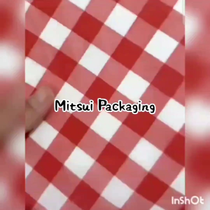 Wrap Paper / Baking Paper Motif KOTAK SERBET uk 15 x 15 cm ~ 50 PCS. LEBIH TEBAL 41 GSM