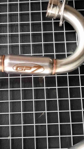 Murah Pipa Leher Header Knalpot Racing Gp7 Crf 150 Klx/Dtracker  Wr 155 Intel 50mm Bore Up Kompetisi