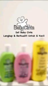 [BC3141 BC3142 BC3143] Zhulian Bedak bayi/ Baby Cinta Set fine talcum powder Hair Shampoo & Body Bath
