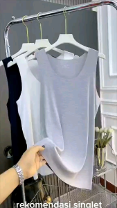 Singlet Pria Cotton Dewasa Polos Premium - Tank Top Warna Solid Nyaman