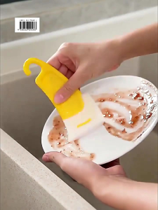 Spatula Pembersih Panci Piring Dapur Silikon Pengikis Noda