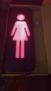 ป้ายไฟ 30x15cm 350บาท - ป้ายไฟ ห้องน้ำหญิง ป้ายไฟ LED ป้ายไฟร้าน ป้ายไฟตัวอักษร ป้ายไฟวิ่ง ป้ายไฟห้องน้ำหญิง