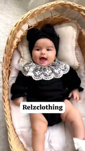 Adele Romper Renda Anak free Bando jumpsuit knit baby overall