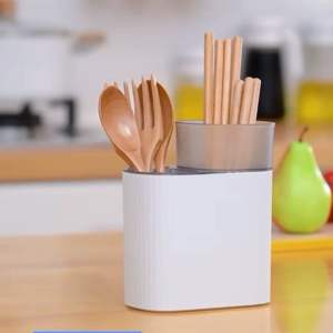 Cutlery Utensil Draining Holder Storage Organiser / Fork /Knive / Spoon /Brush /Chopstick Drainer Rack / Multi-Purpose Sink ware Ideal for Kitchen Countertop