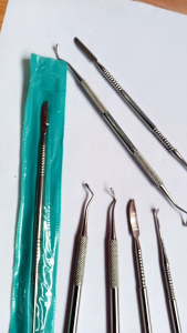 Almagam filling dental lengkap lecron lekron stainless mengkilat 17 cm
