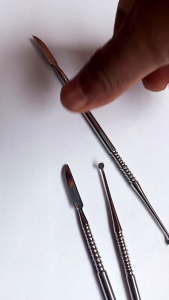 LECRON LEKRON Dental Carver Pisau lilin stainless 16 cm Alat gigi palsu orthodentic