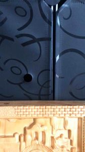 Tranh gỗ treo tường tranh gỗ decor phòng khách cao 50cm Tượng mẹ quan âm cưỡi rồng (có móc treo)