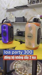 LOA HOPESTAR PARTY 300 công suất 80w siêu trầm kèm micro karaoke | loa Bluetooth cấu hình 2.1 | bảo hành chính hãng 12 tháng