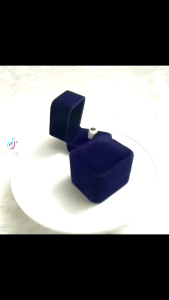 กล่องกำมะหยี่ SetCN19/ 3 ชิ้น สีกรมท่า กล่องกำมะหยี่Premium Jewelry Box (ไม่รวมเครื่องประดับ) สินสอด จัดเก็บ แหวน สร้อยคอ กำไล สร้อยข้อมือ