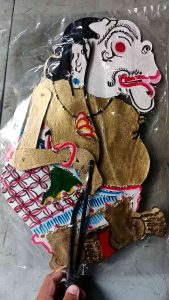 Wayang kulit Bagong - wayang karakter Bagong - wayang Bambangan Jogja - wayang kulit asli - wayang ukuran standar