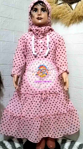 Gamis terbaru Ceruty Terlaris Anak Perempuan Usia 1 - 2 ½ Tahun