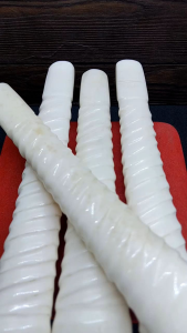 once pipa sedotan tulang sapi model oval ulir A584