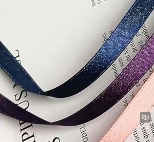 [5yards] Luxury Golden Purl Satin Metalic premium double face bling ribbon reben shining ribbon Glitter Ribbon DIY Hairband Packaging 金伟带
